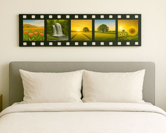 stampa su tela effetto cinema