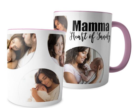 Tazza personalizzata con cerchi per la mamma