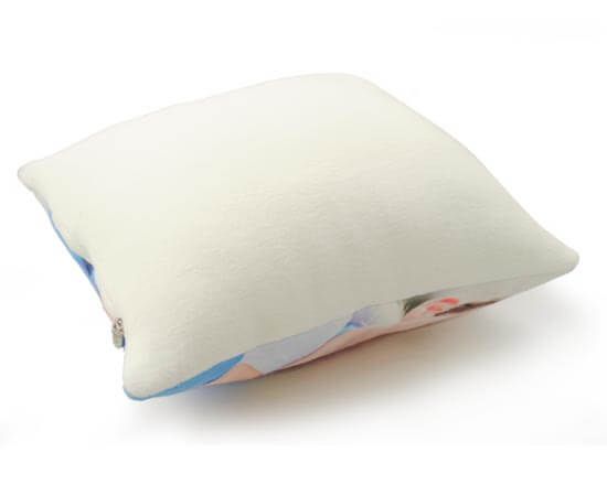 cuscino in pile - retro bianco