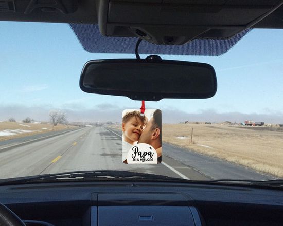 un dono speciale per l'auto del tuo papà - targhette in feltro personalizzate
