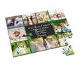 Il puzzle con collage nel colore nero