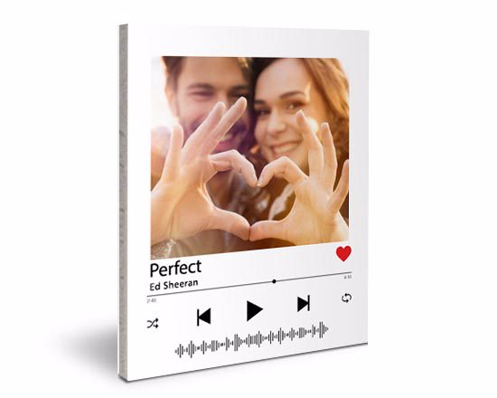 Grafica spotify su kapafix, personalizzata con foto