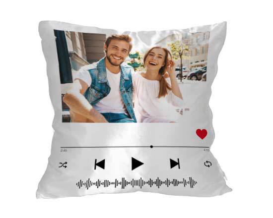 Cuscino classico personalizzato con grafica Spotify