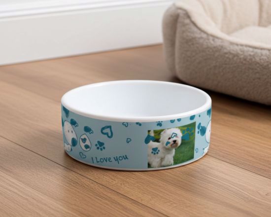 ciotola per cani personalizzata con foto e grafica