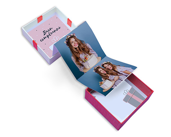 explosion box con 6 foto