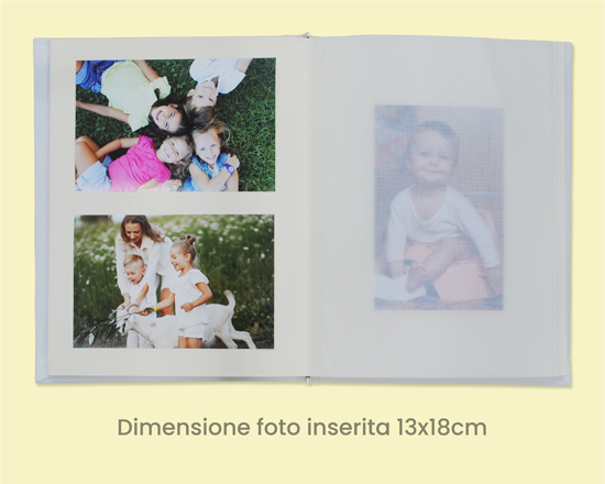 Album foto 24x30 cm interno con foto 13x18 cm