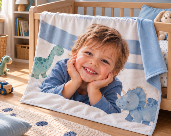 coperta baby doppio strato per la culla