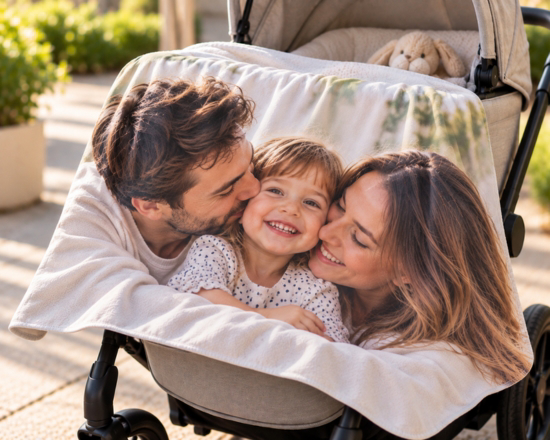 coperta baby per passeggino personalizzata