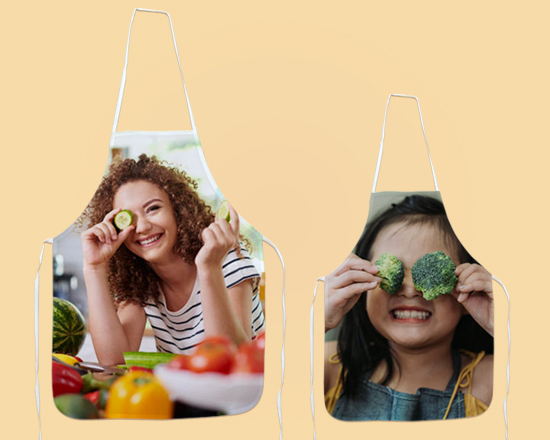 Coppia di grembiuli da cucina