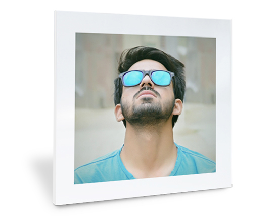 Stampa su forex grafica Cornice Bianca personalizzabile