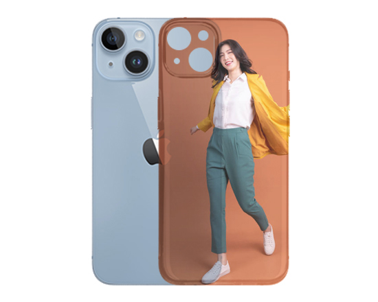 Cover iphone 15 plus con stampa trasparente