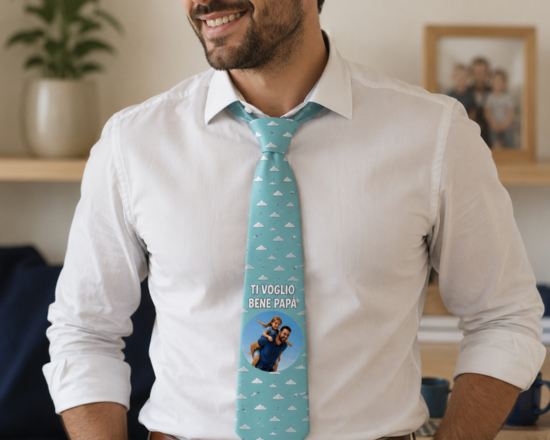 cravatta personalizzata con foto e grafica