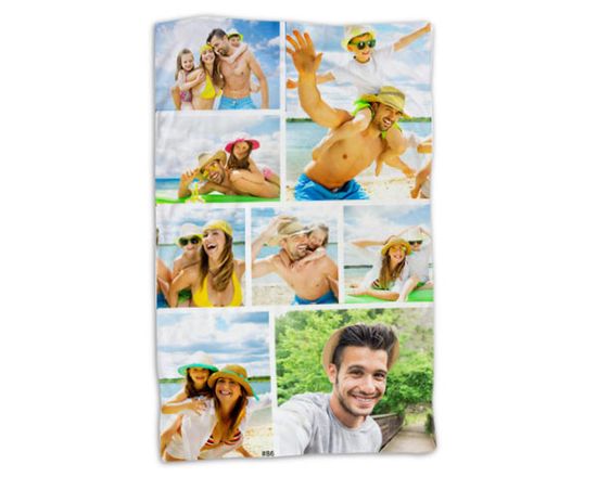 Coperta 100x150 Collage 8 riquadri