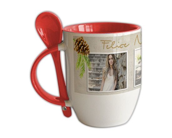 Tazza con Cucchiaino Pine cone
