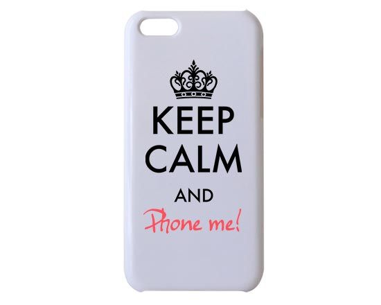 Cover iPhone 5C stampa 3D con scritta keep calm