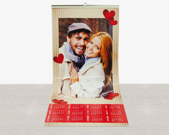 Calendari Pagina Singola formato 30 x 70 con foto di mamma con bambina