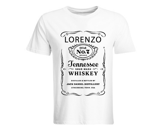 Maglia a Manica Corta con grafica whyskey