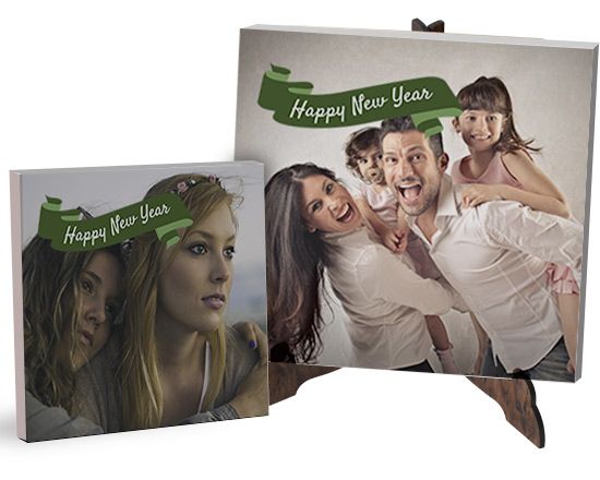 tela light con grafica natalizia Happy new year