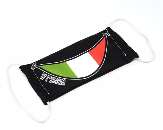 mascherina viso bandiera Italia