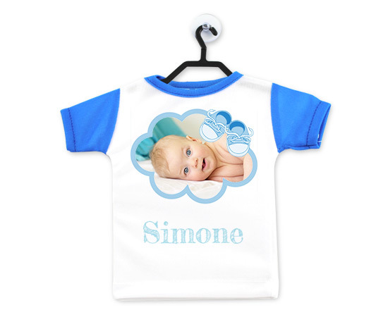 Mini t-shirt con grafica scarpette da personalizzare