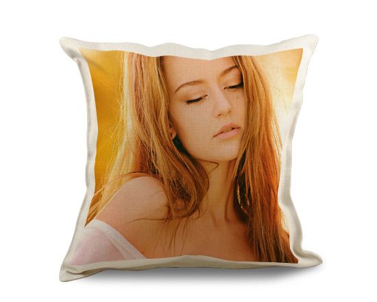 cuscino stampato in juta