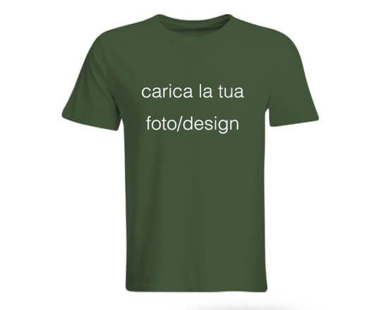 maglia in cotone a manica corta da personalizzare