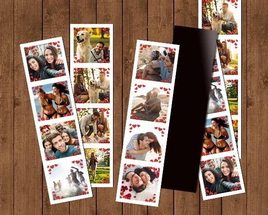 Photostrips Magnetiche per san valentino