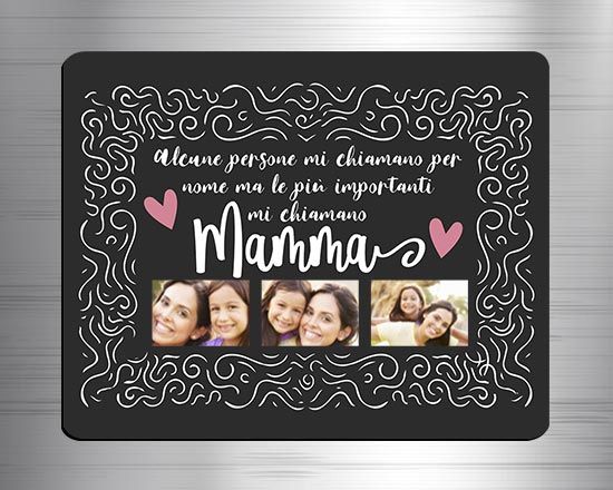 Calamita rettangolare in masonite Citazione mamma