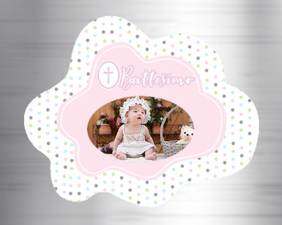 Calamita nuvola Baptism girl pois