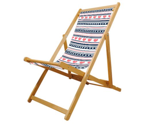 sedia sdraio stampata con foto