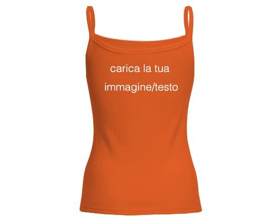 canotta personalizzata arancio