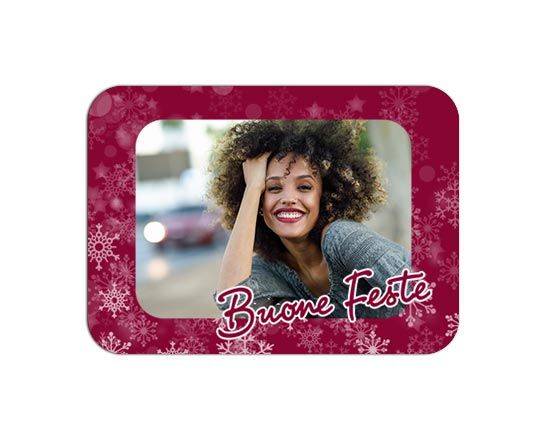 Calamita rettangolare Buone feste Pack da 6