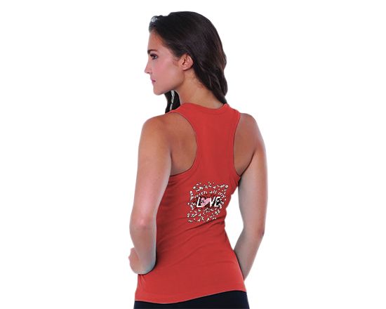 Stampa sul retro per la canotta spalla larga