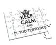 Puzzle in legno small perasonalizzato keep calm