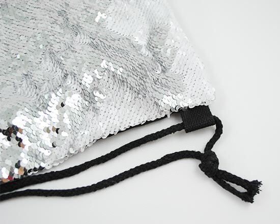 rifiniture sacca con paillettes