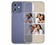 Crea la cover collage personalizzata con le tue foto. In silicone trasparente.