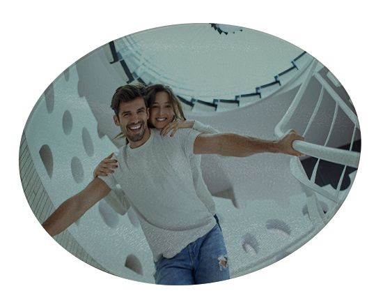 foto su tagliere in vetro tondo