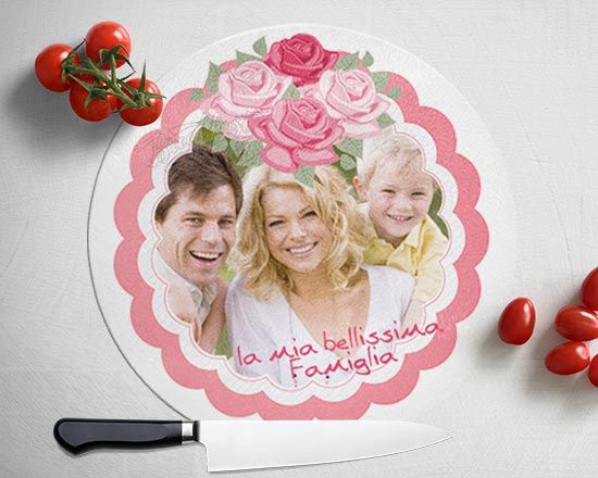 La cornice fiorata per il tuo tagliere in vetro
