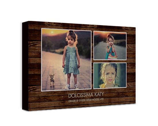 Foto collage su Dark wood