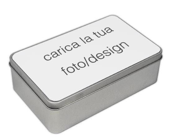 scatola in latta rettangolare
