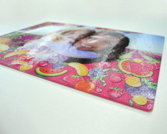 tagliere da cucina in vetro personalizzato