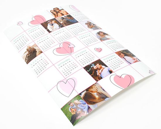personalizza il  Calendario poster con le tue foto