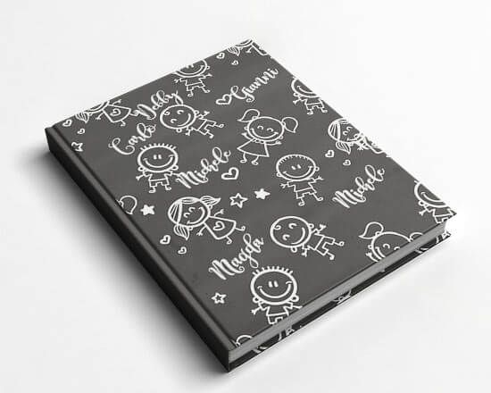 Agenda con bimbi stilizzati