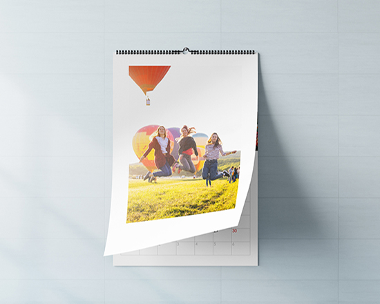 calendario A4 multipagina. personalizzato su 13 pagine