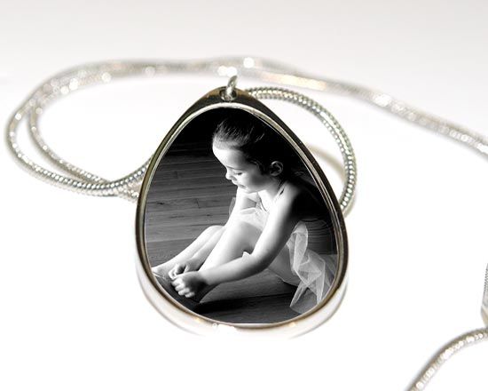 collana personalizzata a forma di goccia