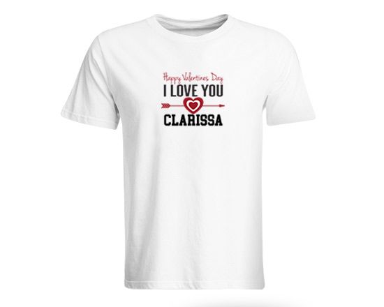 Maglia a mezza manica in due diverse stoffe con grafica romantica