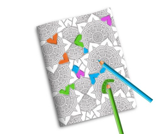 Quaderno da Colorare Rosoni fiorati