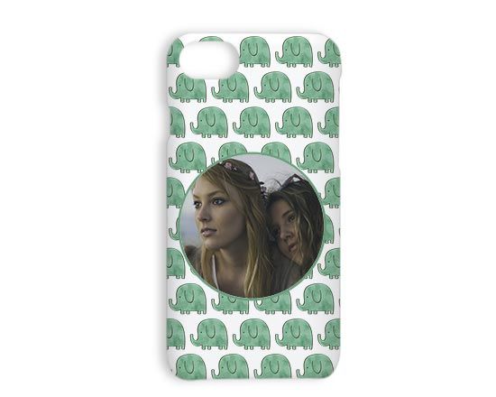 Cover iPhone 7 Stampa 3D Elefantini verdi