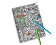 Copertina quaderno con grafica con case