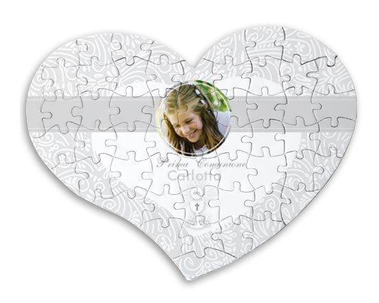 Puzzle a cuore con grafica sacra